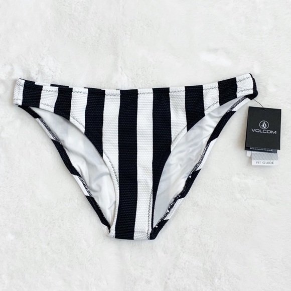 NWT Volcom Stripe Club Full Coverage Bikini Bottom - Picture 4 of 7